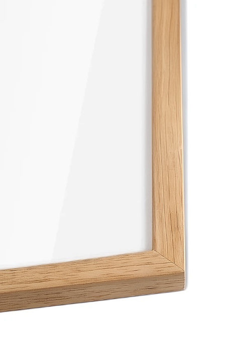 Zestaw 2 Plakatów Boho Żyrafa Rose Gold + 2 Ramki Dębowe 50x70cm